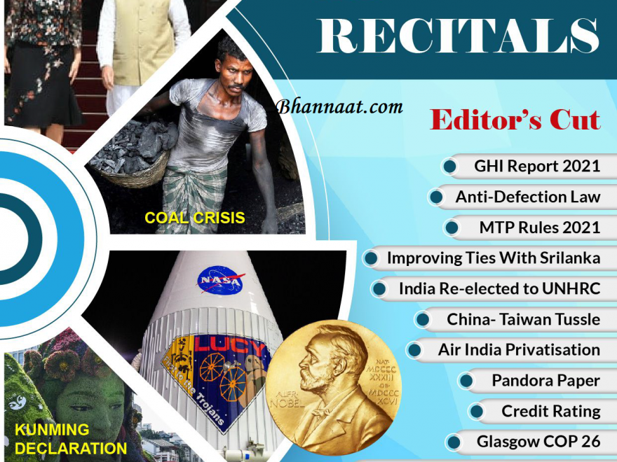 The Recitals October 2021 PDF free Download Vajiram and Ravi tutorials pdf download
