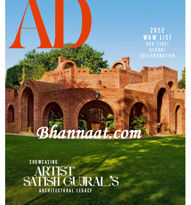 Architectural Digest India January 2022 PDF Download Architectural Digest PDF Download Free architectural digest magazine PDF Satish Gujral