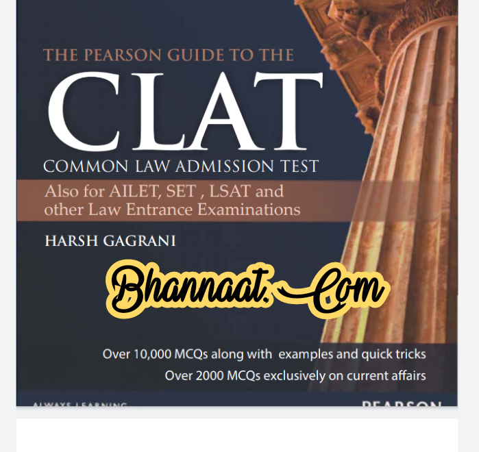 CLAT LLB common law admission test entrance examination test 2021 pdf CLAT LLB entrance examination MCQs examples with quick tricks 2021 pdf CLAT LLB also for AILET SET LSAT and other law entrance examination 2021 pdf