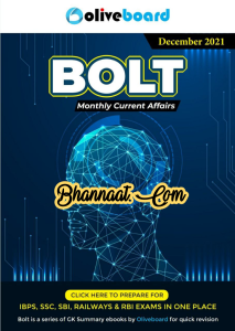 Oliveboard BOLT December 2021 pdf oliveboard BOLT magazine 2021 pdf free download Bolt magazine current affairs pdf download