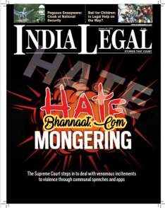 India Legal Magazine Pdf 24 January 2022 pdf India legal January 2022 pdf Digital India legal 2022 pdf Magazine download hate mongering 2022