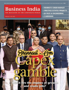 Business India 07 February 2022 PDF Download business india February 2022 pdf business india 2022 pdf The capex gamble in 2022 PDF Download