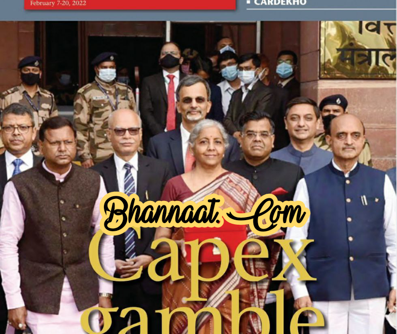 Business India 07 February 2022 PDF Download business india February 2022 pdf business india 2022 pdf The capex gamble in 2022 PDF Download