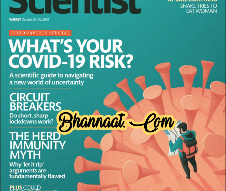 New Scientist magazine 24 october 2020 pdf Download New Scientist magazine What’s Your Covid-19 Risk October 2020 PDF Magazine for New Scientist PDF Free Download