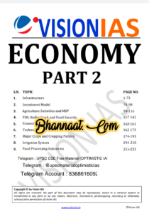 Vision IAS Economy Part -2 2021 pdf vision IAS Economy upsc notes download pdf Vision ias economy upsc cse free material optimistic ias pdf
