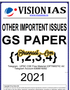 Vision IAS Other Important Issues 2021 GS Paper 1 2 3 4 pdf, Vision IAS notes download pdf, vision ias study material 2021 pdf free download, 