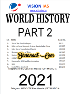 Vision IAS World History Part-2 2021 pdf vision IAS World History Part-2 upsc notes download pdf Vision ias World History Part-2 upsc cse free material optimistic ias pdf