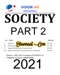 Vision IAS Society Part-2 2021 pdf vision IAS Society Part-2 upsc notes download pdf Vision ias Society Part-2 for upsc examination pdf