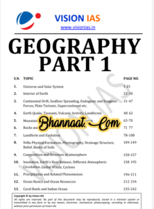 Vision IAS Indian Geography Part-1 2021 pdf vision IAS Indian Geography Part-1 upsc notes download pdf Vision IAS Indian Geography Part-1 upsc cse free material optimistic ias pdf