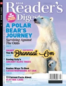 Readers Digest Asia April 2022 A Polar Bear's Journey PDF Download RD Magazine PDF Download reader’s digest Magazine pdf Download 