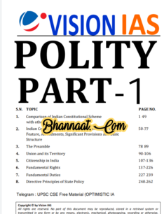 Vision IAS Polity Part-1 2021 Pdf, Vision Ias Polity UPSC CSE Free ...