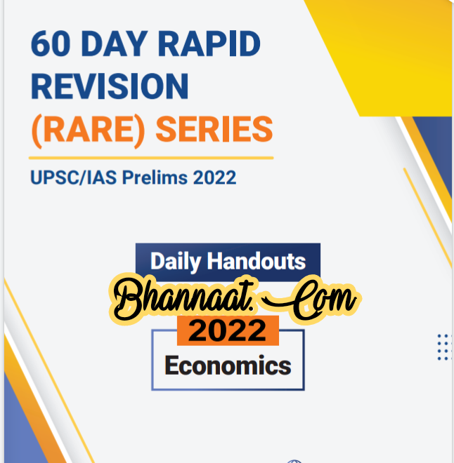 IAS Baba 60 days Rapid Revision Rare series pdf IAS Baba 60 days Rapid Revision Rare series UPSC/IAS Prelims 2022 pdf IAS Baba Economics Printed Notes 2022 pdf 
