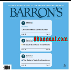 Barron’s US magazine 02 May 2022 Barrons Business magazine barrons business magazine Barron Magazine Barron’s Magazine pdf