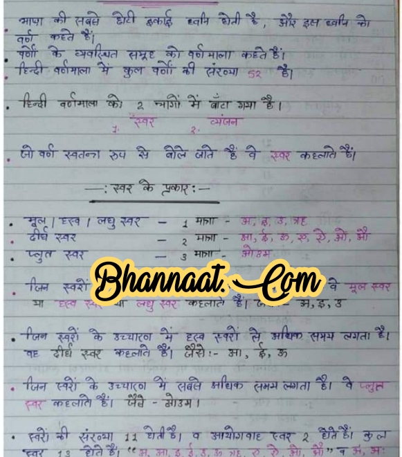 Hindi handwritten notes by Pramod Kushwaha free download pdf हिंदी हस्तलिखित नोट्स मुफ्त डाउनलोड pdf Hindi handwritten notes for upsc exam pdf 