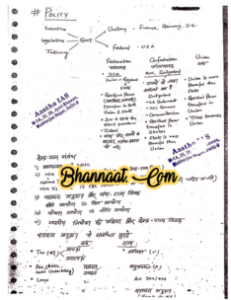Aastha ias Polity handwritten notes in english download pdf आस्था आईएएस राजनीति हस्तलिखित नोट्स अंग्रेजी में डाउनलोड करें pdf aastha ias Polity notes for BPSC/UPSC EXAM PDF 