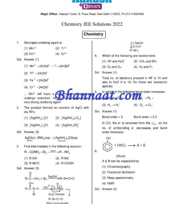 Aakash Chemistry Crash Course Study Package 1-2@free_iit_jee_book pdf Crash Course for NEET Chemistry Study Package 1-2 free Aakash crash courses neet chemistry pdf download 2022