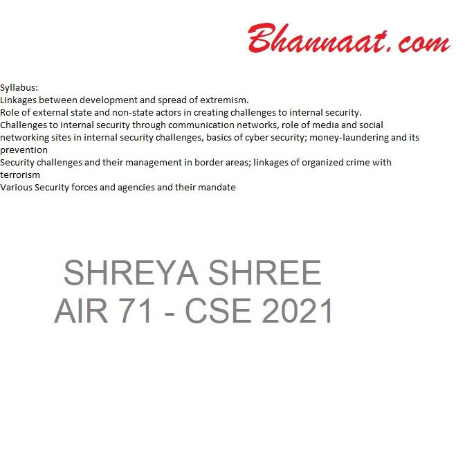 Security Notes Shreya Shree pdf Intelligence Architecture Development & Extremism Notes free security notes shreya shree pdf download 2022