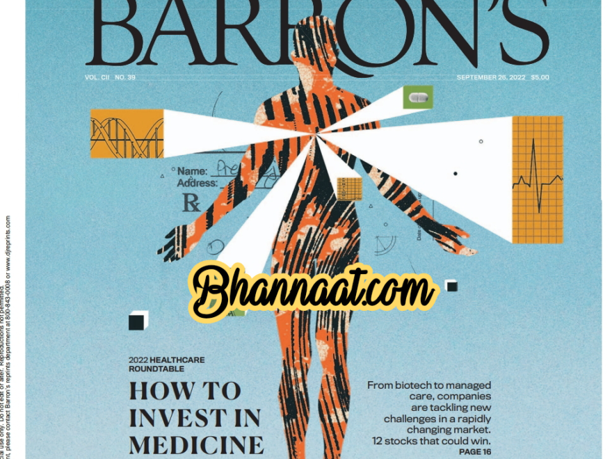 Barron’s September 26 2022 pdf How To Invest In Medicine Now Experiment pdf barron’s What’s Next For Stocks And Bonds pdf free Barron’s pdf download 2022 
