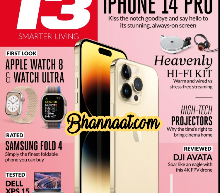 T3 Smarter Living UK magazine October pdf The Hot New Iphone 14 Pro t3 magazine pdf Apple Watch 8 & Watch Ultra pdf free T3 magazine pdf download 2022 
