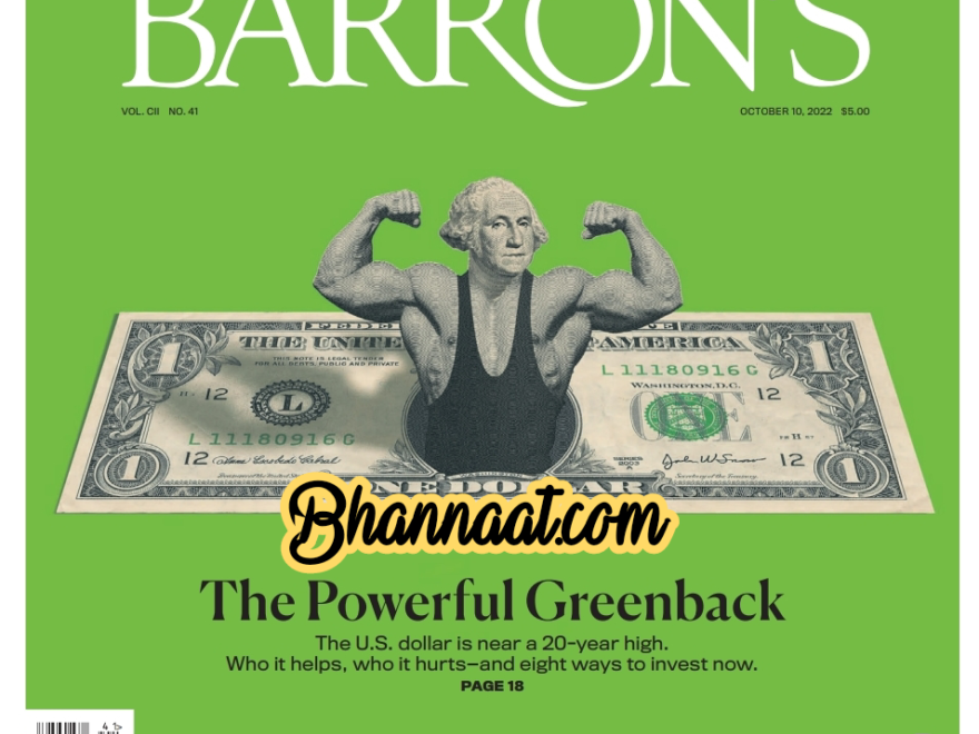 Barron’s October 10. 2022 pdf The Powerful Greenback pdf barron’s Top 100 Quarterly Fund Review pdf free Barron’s pdf download 2022 