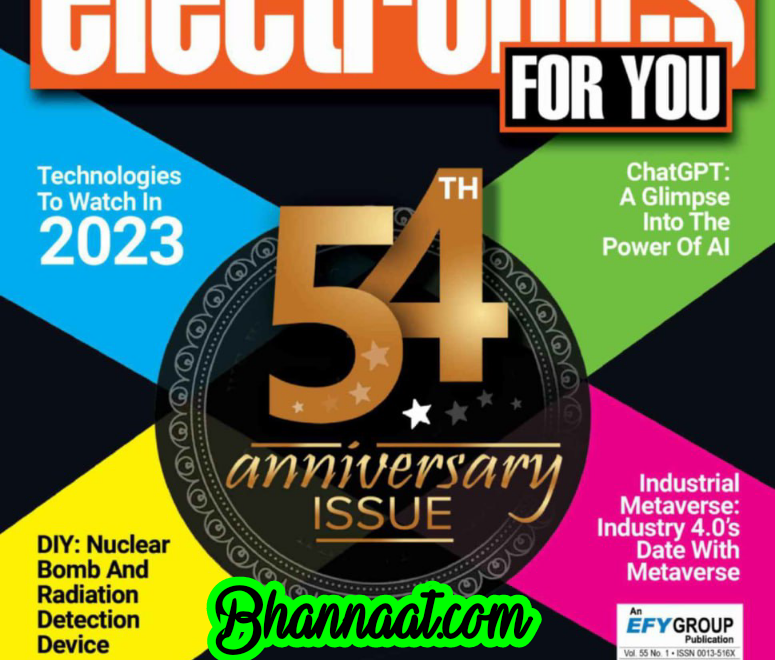 Electronics For You express Magazine PDF Download EFY express January 2023 PDF Electronic For You 54th Anniversary Issue pdf Download EFYmag Electronics for you magazine PDF 2023